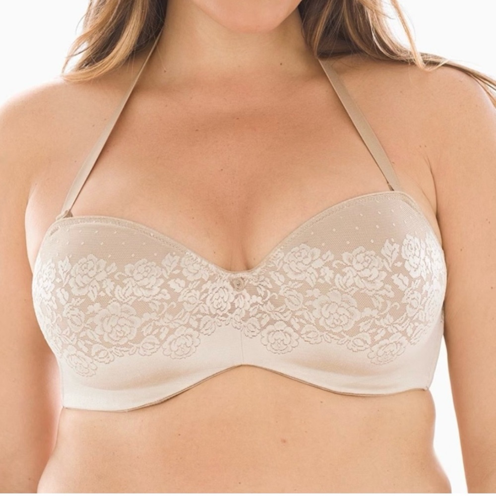 Soma Stunning Support Strapless Soft Tan Bra Size 36D New With Tags